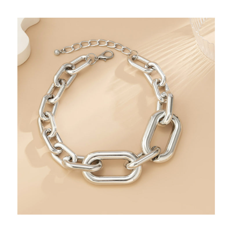 Necklaces For Women, Silver Chain Necklace Chunky,Necklace Link Chain Choker Vintage Heavy Metal Thick Chain