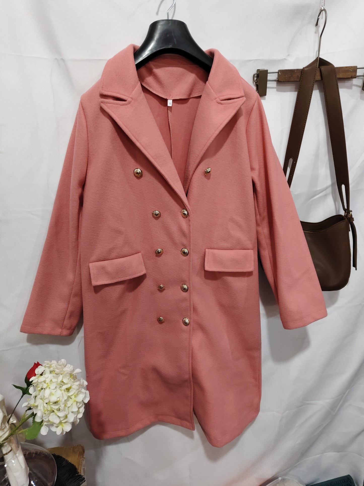 Mid-length Woolen Women's Coat