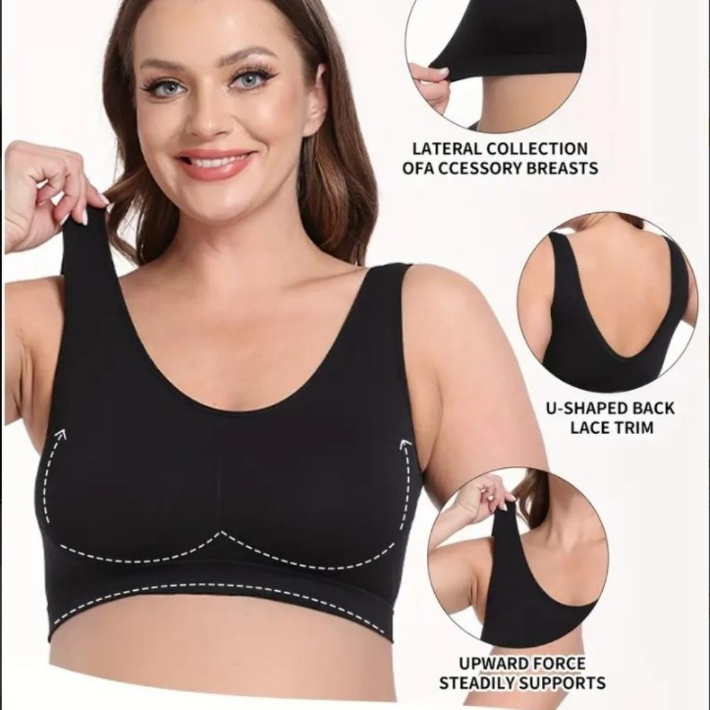 3-Pack Sports Bras For Women, Padded Strappy Racerback Push Up Open Back Medium Support Sports Yoga
