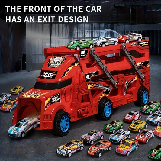 Energy-releasing Deformation Catapult Toy Car Set